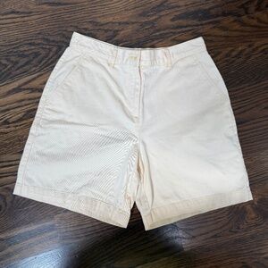 Lauren by Ralph Lauren. Pale Yellow Cotton Shorts